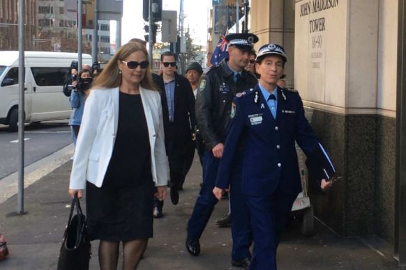 NSW Police Deputy Commissioner Catherine Burn arriving at the Sydney siege.