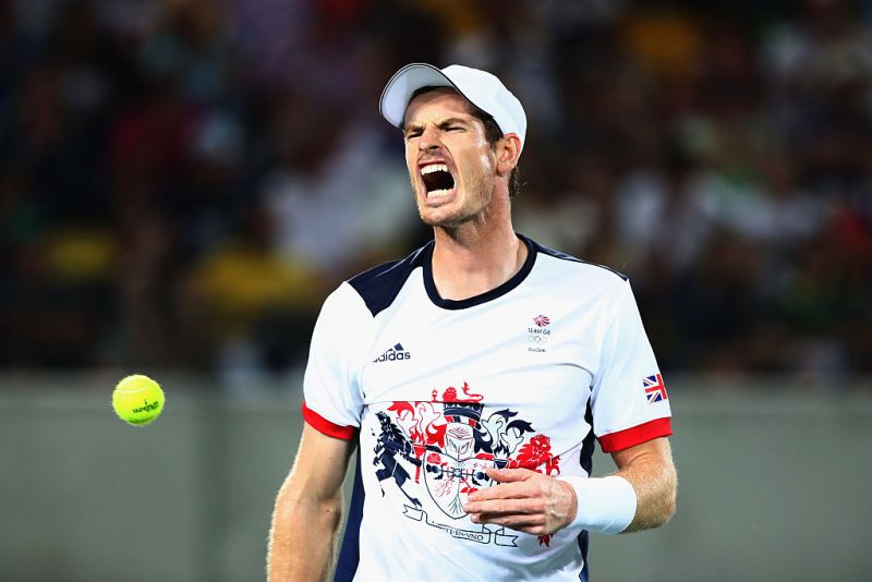 Britain's Andy Murray was pushed by Juan-Martin Del Potro in the final. Photo: Getty.