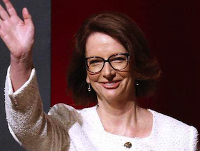 Former PM Julia Gillard: offered incentives for workers to move to high-growth regions. Photo: AAP.