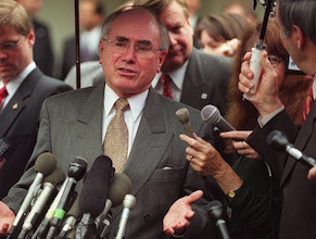 Former PM John Howard: changed capital gains tax laws. Photo: AAP.