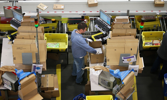 Amazon worker. Photo: Getty