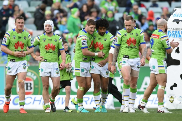 The Raiders powered into second spot on the ladder after a thumping win.