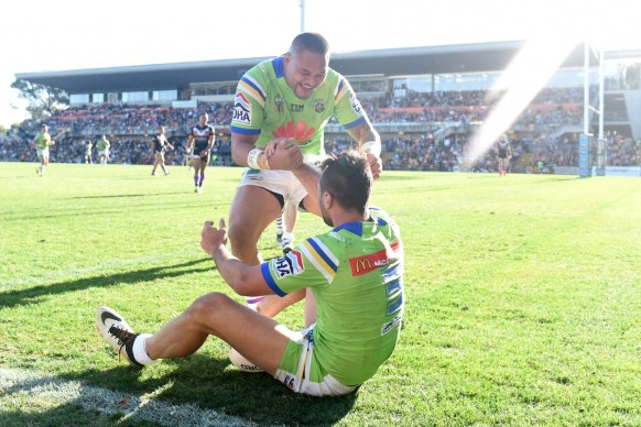 Joey Leilua and Jordan Rapana have dominated for Canberra this season.