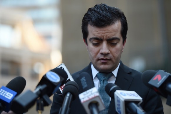 The senator press conference did not go well on Tuesday. Photo: AAP