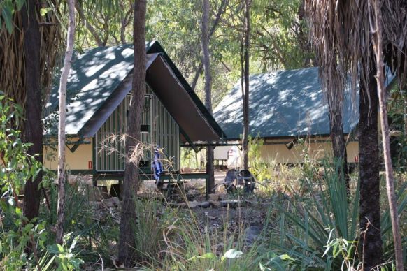 Cabin tents at Emma Gorge.