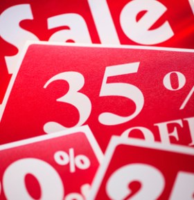 Sale discount. Photo: Getty