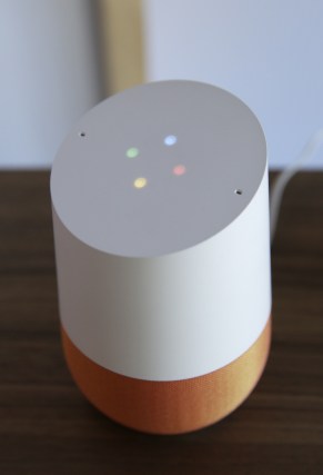 Google Home unveiled on Wednesday in San Francisco. Photo: AAP.