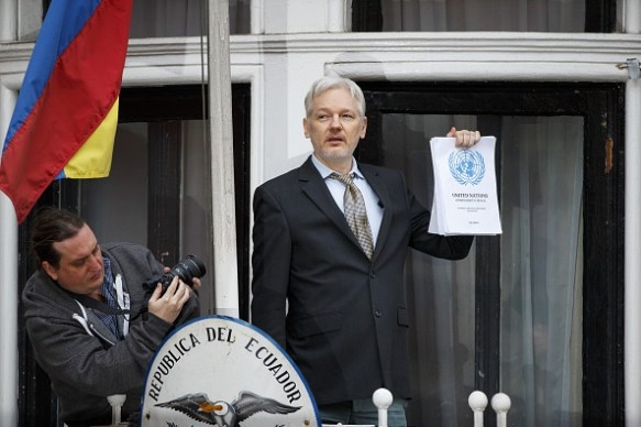 The United Nations ruled Assange has been "arbitrarily detained" in the embassy. Photo: Getty