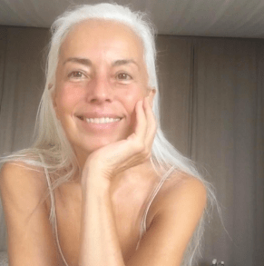 Even without makeup, Yazemeenah Rossi looks half her age. Photo: Instagram