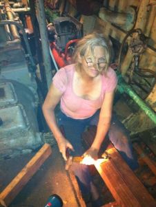 Tracey Geddes boat