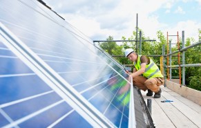 rooftop solar installation