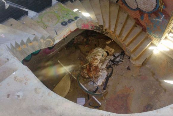 The site has become a magnet for squatters and "anti-social behaviour". Photo: ABC