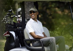 Yellen is working on Obama's golf handicap, says Trump. Photo: AAP