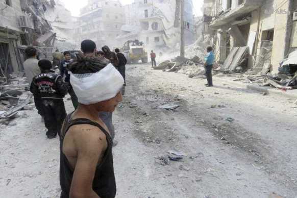 Aleppo air strikes
