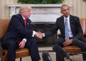 Barack Obama and Donald Trump
