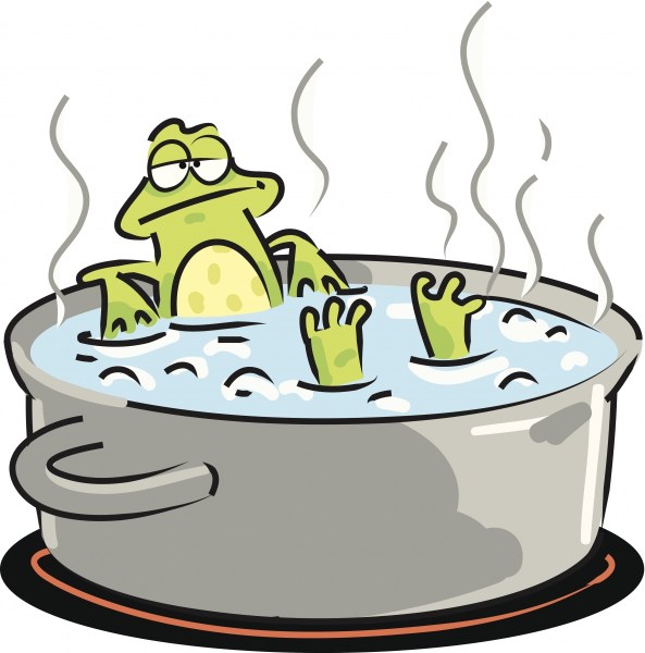 Beware the 'frog in the saucepan' effect. Photo: Getty.