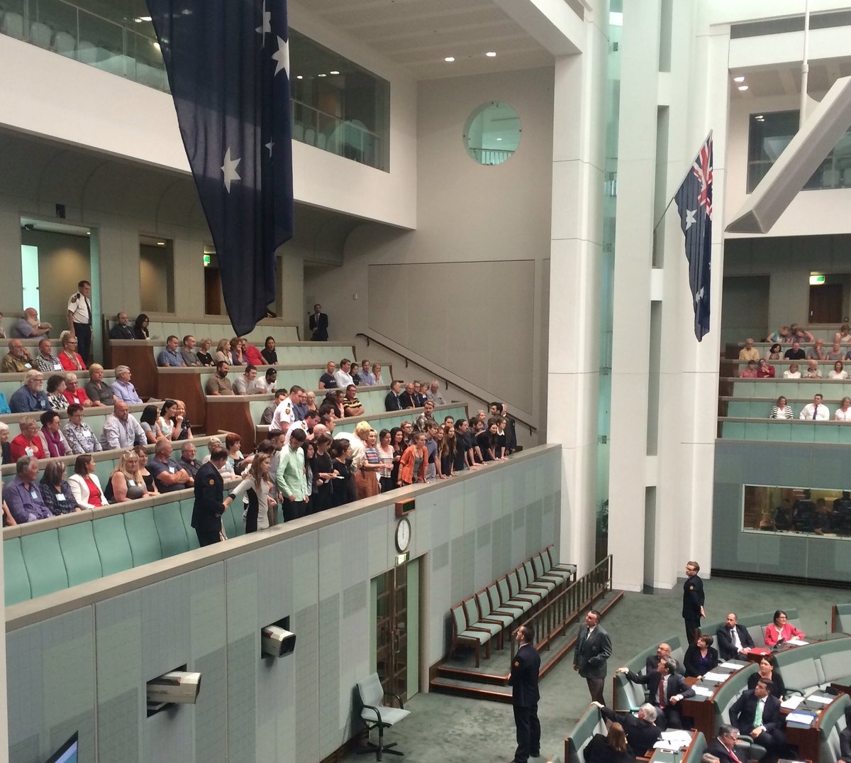 question time protest