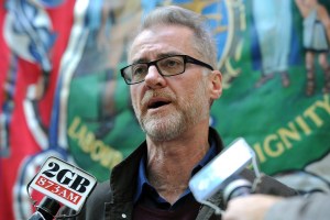 The Transport Workers’ Union's Tony Sheldon has concerns around airport security. Photo: AAP
