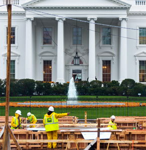 white house construction