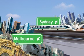 There's one thing getting in the way of a one hour train between Melbourne and Sydney