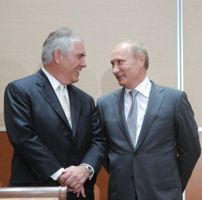 Rex Tillerson and Vladimir Purtin