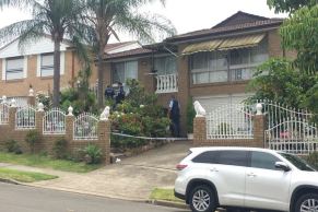 Police are at a home at Fairfield West where a two-year-old boy was pulled unresponsive from a fishpond.