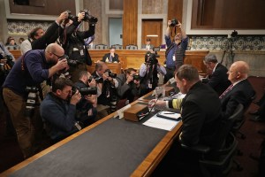 US intelligence chiefs testified to the Senate over cyber threats to the country from Russia. Photo: Chip Somodevilla/Getty