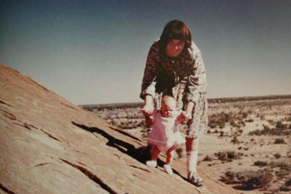 Lindy Chamberlain with her infant daughter Azaria