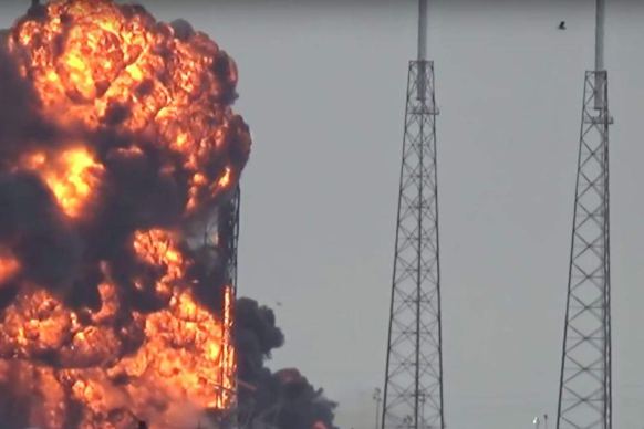 SpaceX Falcon 9 rocket exploded