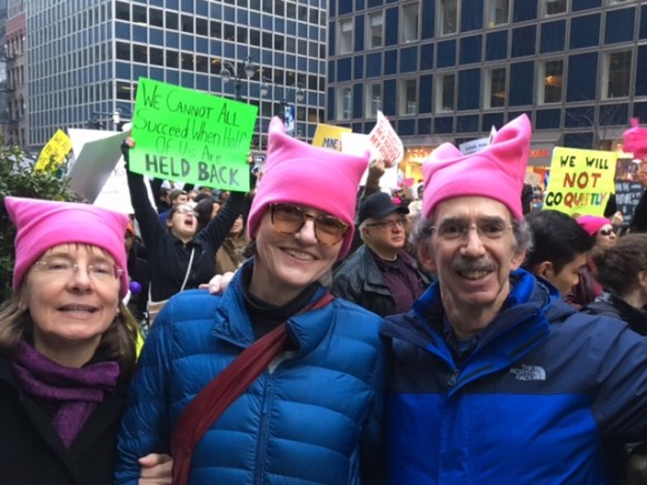 Author James Kunen with fellow marchers in New York City.