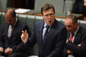Human Services Minister Alan Tudge found himself at the centre of a sustained attack. Photo: AAP