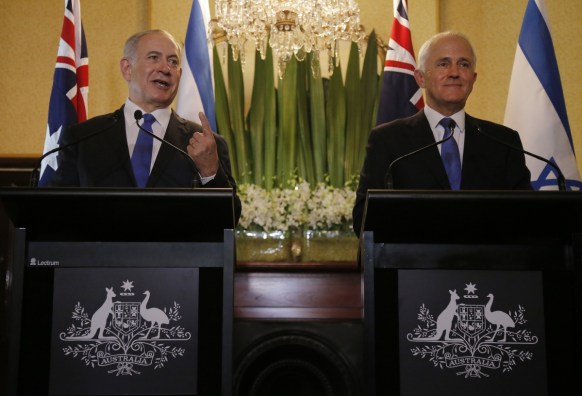 Benjamin netanyahu Australia visit