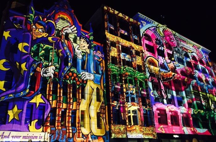 Melbourne CBD's glows and sparkles with projected artwork and lightshows at the fifth annual White Night carnival.