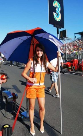 Melbourne grid girl Chloe Cameron said it is not the first time the outfits at the Grand Prix had included shorts.