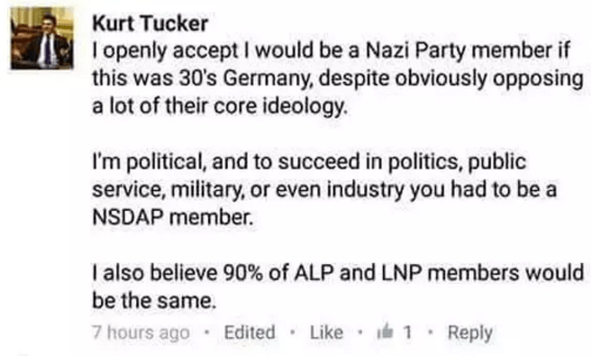 Kurt Tucker Nazi LNP
