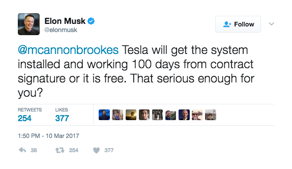 elon musk tweet south australia