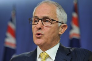 Malcolm Turnbull backed US airstrikes in Syria on Friday. Photo: AAP
