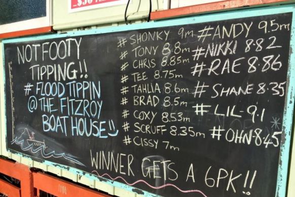 Bets placed on height of Rockhampton flood