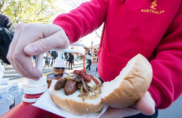 Sausages Sizzle On Election Day In Australia