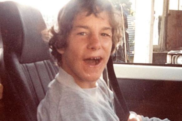 Shaun McDermott as a teenager