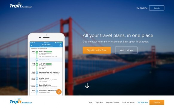 tripit tripit.com travel site