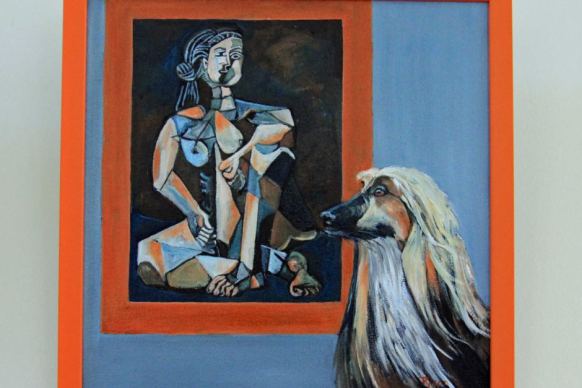 Fine art dog