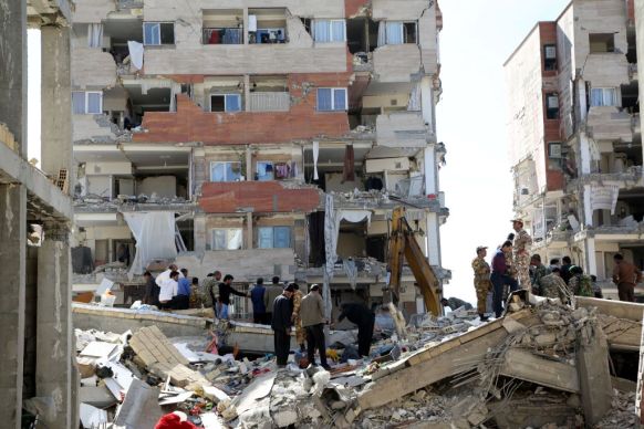 Aftermath of the earthquake that hit Iraq and Iran