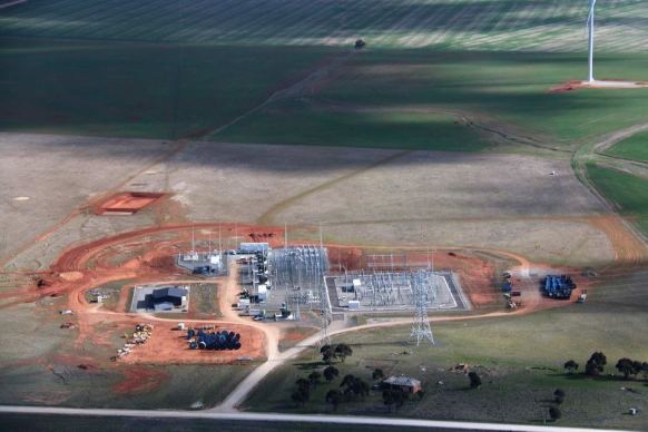 Tesla battery site near Jamestown