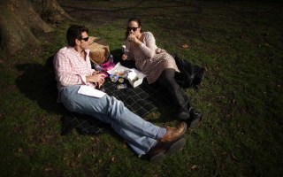 couple having a picnic
