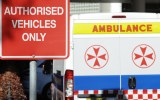 Ambulances at St Vincent's Hospital in Darlinghurst, Sydney