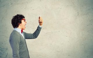Mobile phone anger