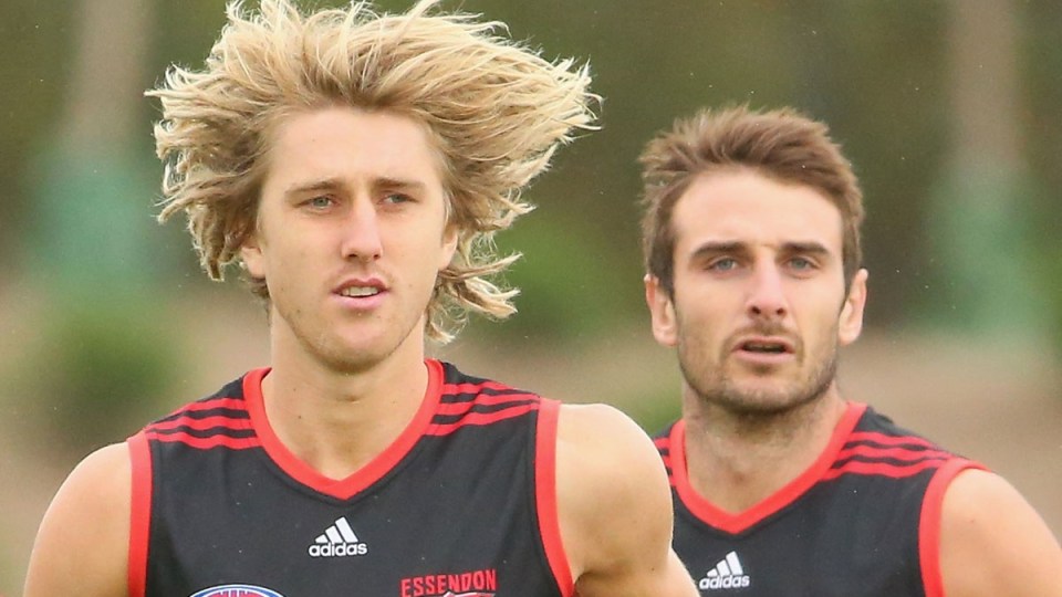 Dyson Heppell and Jobe Watson are named in the report.