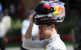 A frustrated Sebastian Vettel at Bahrain's Sakhir circuit.