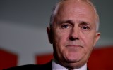 Communications Minister Malcolm Turnbull press conference criticising Andrew Bolt's leadership speculation.